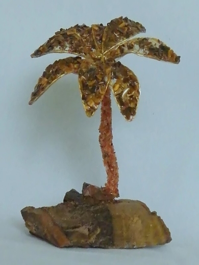 Palme (± 15 cm) mit Tigerauge